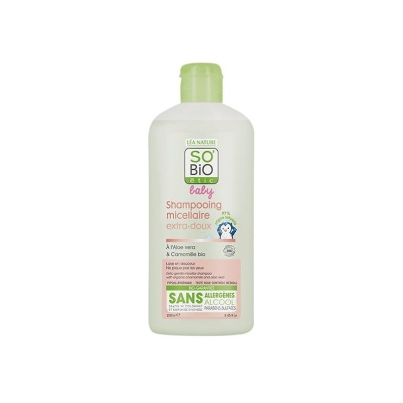 SO BIO BABY SHAMPOOING MICELLAIRE EXTRA DOUX 250ML