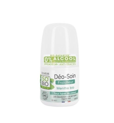 SO BIO DEODORANT FRAICHEUR MENTHE 50ML