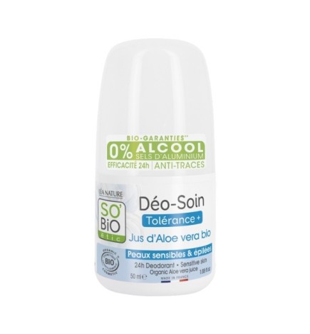 SO BIO DEODORANT TOLERANCE + ALOE VERA 50ML