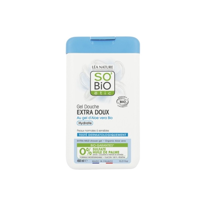 SO BIO GEL DOUCHE ALOE VERA EXTRA DOUX 450ML