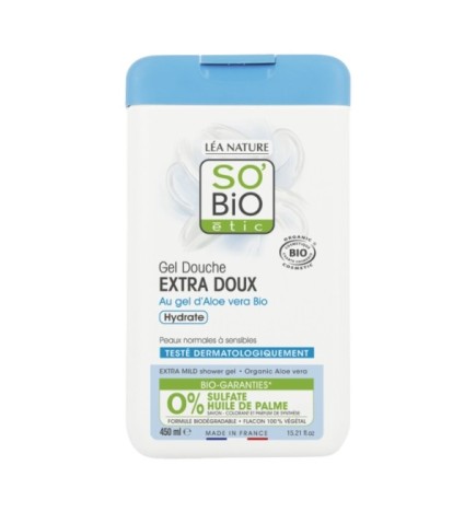 SO BIO GEL DOUCHE ALOE VERA EXTRA DOUX 450ML