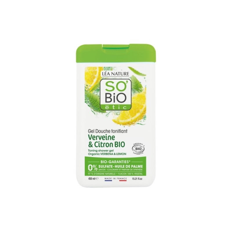 SO BIO GEL DOUCHE VERVEINE CITRON 450ML