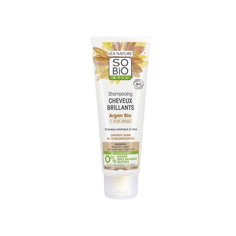 SO BIO SHAMPOOING CHEVEUX BRILLANTS ARGAN 250ML