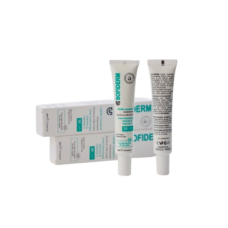 Sofiderm Creme Hydratante Eclaircissant spf30 40ml