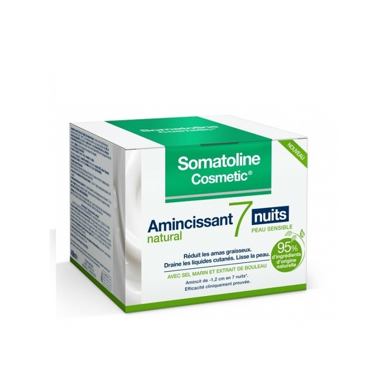 SOMATOLINE AMINCISSANT 7 NUITS NATURAL 400ML MINCEUR PEAUX SENSIBLES