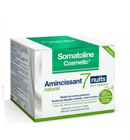SOMATOLINE AMINCISSANT 7 NUITS NATURAL 400ML MINCEUR PEAUX SENSIBLES