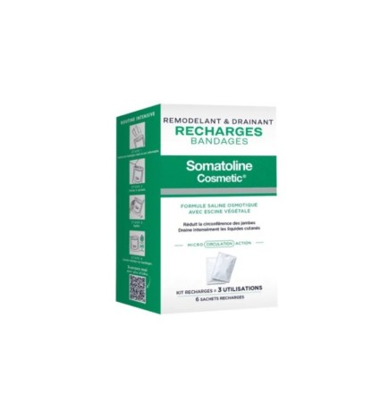 Somatoline Recharges Bandes Remodelant Drainant 6 Sachet