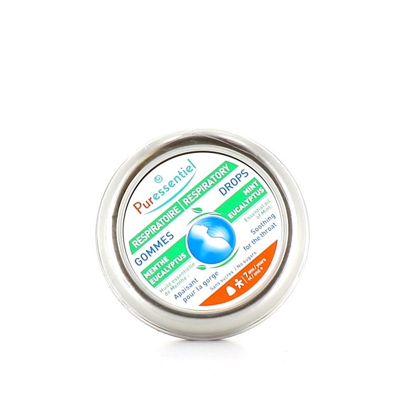 PURESSENTIEL  Gommes Menthe-Eucalyptus Respiratoire 45gr