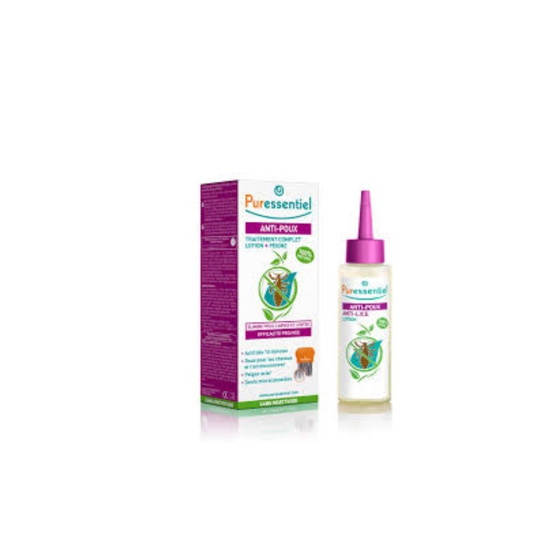 Puressentiel anti-poux traitement complet lotion – flacon de 100 ml
