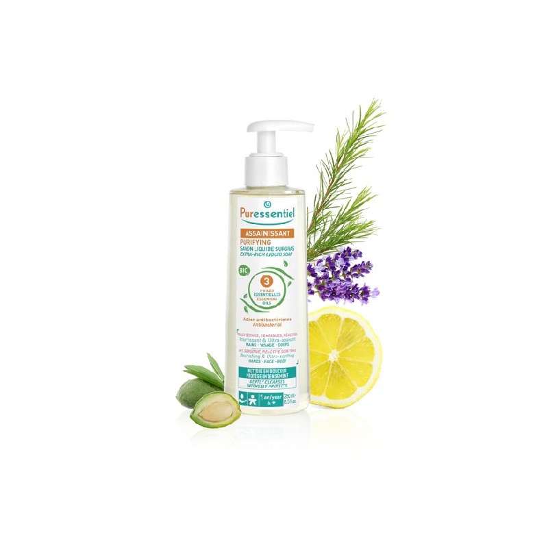 Puressentiel assainissant savon liquide surgras 250ml