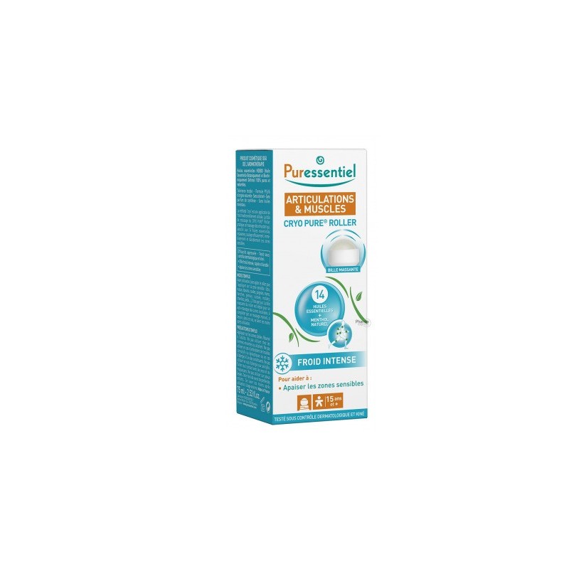 Puressentiel Cryo Pure gel articulations & muscles – Roll-on de 75 ml
