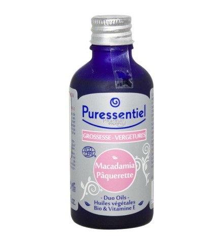Puressentiel Duo-oils Grossesse & Vergetures Macadamia/Pâquerette Huiles Végétales Bio 50 ml