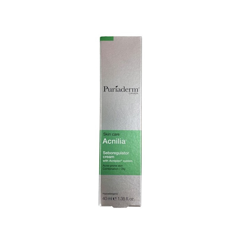 Puriaderm Acnilia crème seboregulatrice 40ml