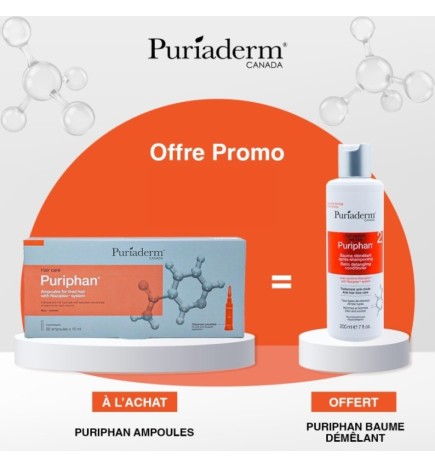 Puriaderm Duo Pack Puriphan Ampoules 30*10ml+Baume Demelant 200ml