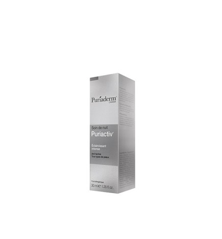 Puriaderm Puriactiv  Crème de nuit  Soin éclaircissant de nuit intense