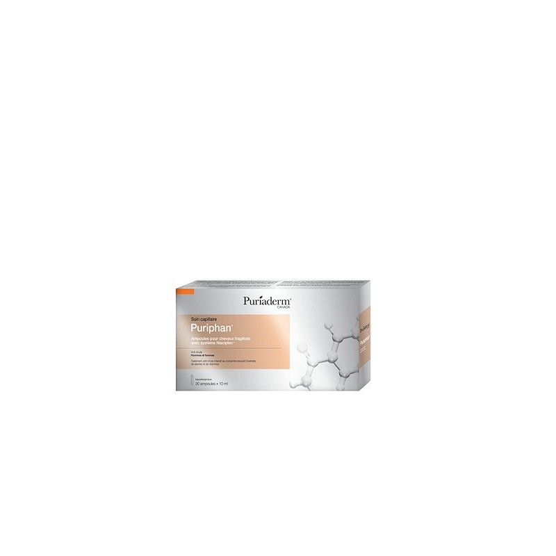 Puriaderm Puriphan Ampoules Cheveux Fragilisés 30 Ampoules*10 ml