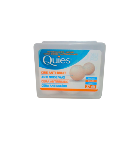 Quies Cire Naturelle 3 Paires