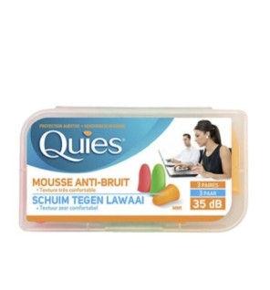 Quies Mousse Anti Bruit 3 Paires
