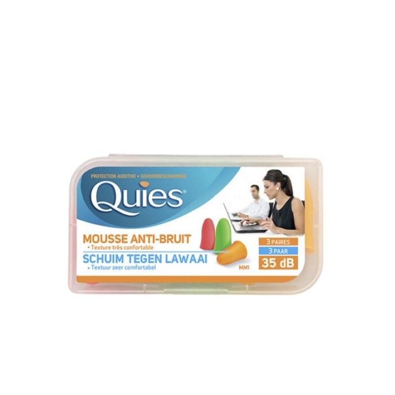 Quies Mousse Anti Bruit 3 Paires