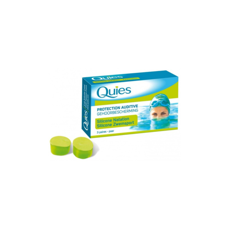 Quies Protection en silicone spécial natation – 6 paires