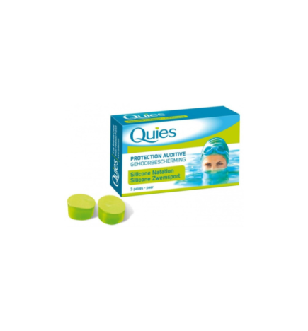 Quies Protection en silicone spécial natation – 6 paires