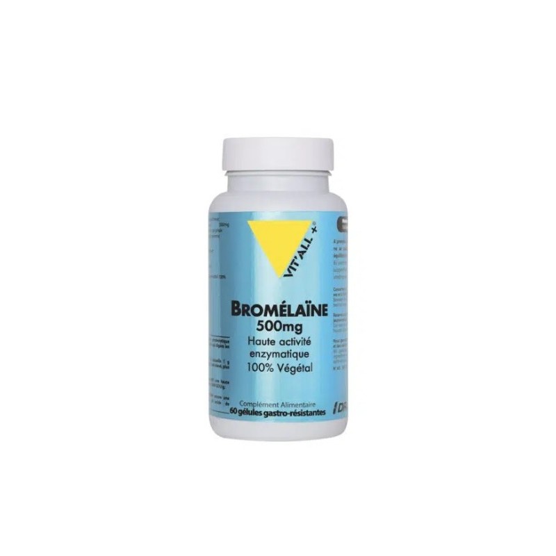 VITALL PLUS BROMELINE 500MG 60 GELULES
