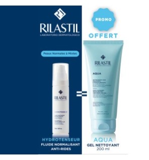 RILASTIL HYDROTENSEUR FLUIDE 50ML  égal  AQUA NETTOYANT VISAGE OFFERT