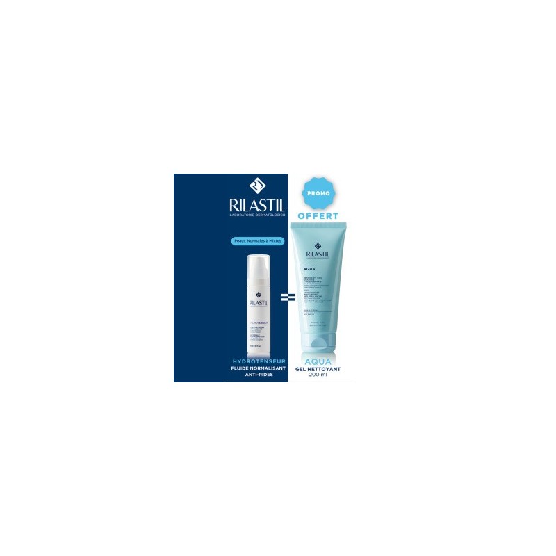 RILASTIL HYDROTENSEUR FLUIDE 50ML  égal  AQUA NETTOYANT VISAGE OFFERT