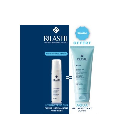 RILASTIL HYDROTENSEUR FLUIDE 50ML égal AQUA NETTOYANT VISAGE OFFERT