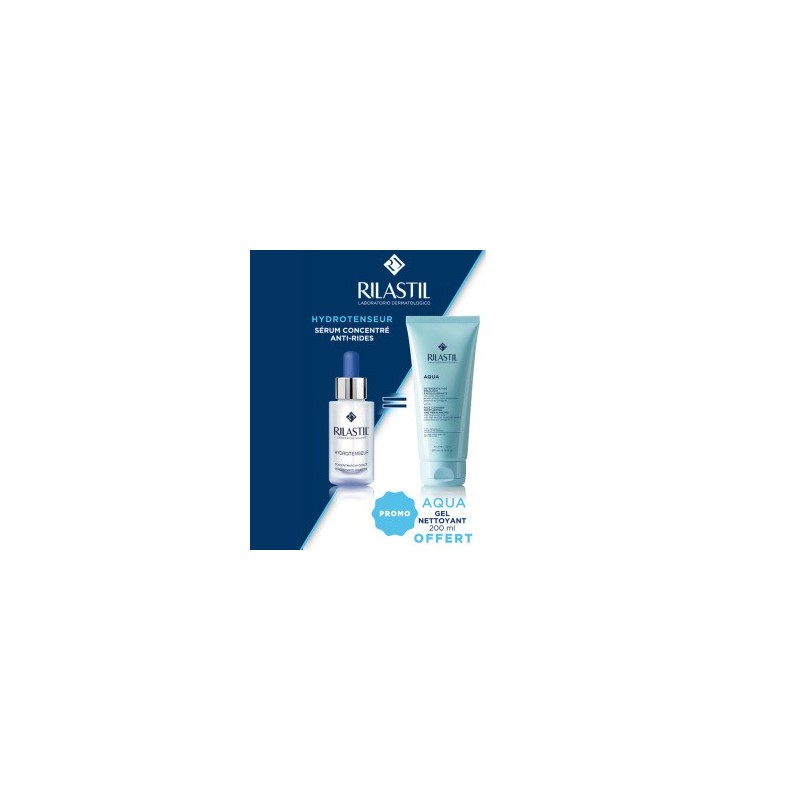 RILASTIL HYDROTENSEUR SÉRUM 30ML  égal  AQUA GEL NETTOYANT VISAGE OFFERT