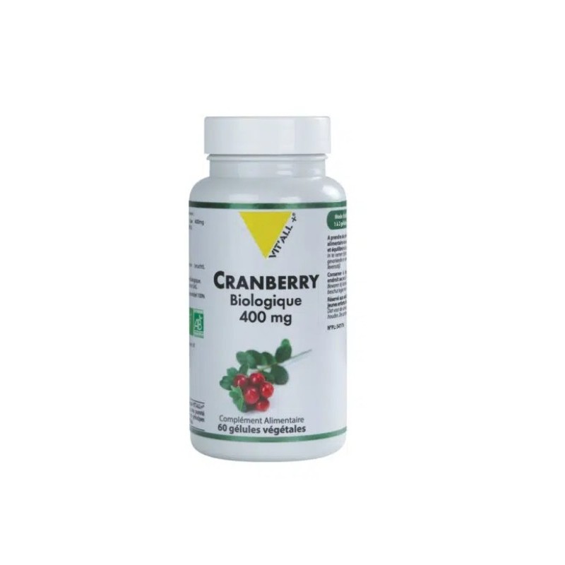 VITALL PLUS CRANBERRY 400MG 30 GELULES