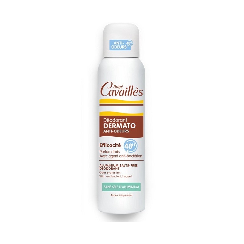 ROGE CAVAILLES DÉO-SOIN DERMATO SPRAY SANS SELS D’ALUMINIUM 150ML