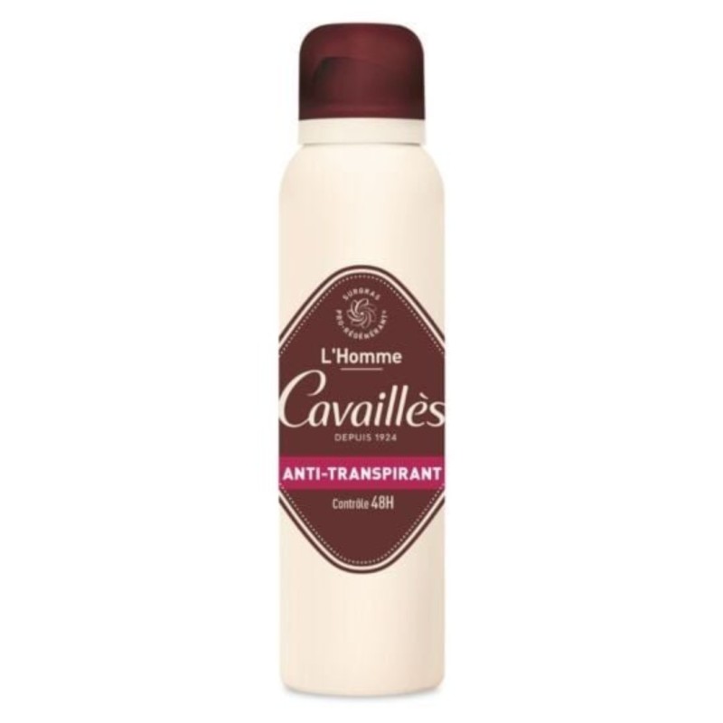 Roge Cavailles Déodorant Anti-transpirant Homme Spray 48H 150ml