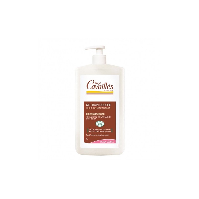 Rogé Cavaillés Gel Bain douche Huile de macadamia 1L