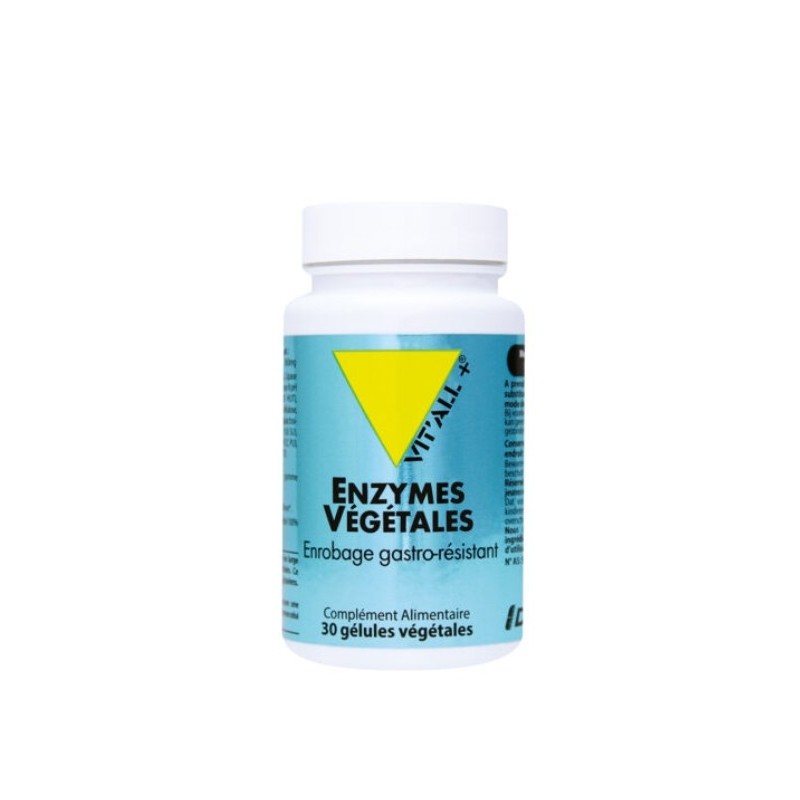 VITALL PLUS ENZYMES VEGETALES 30 GELULES