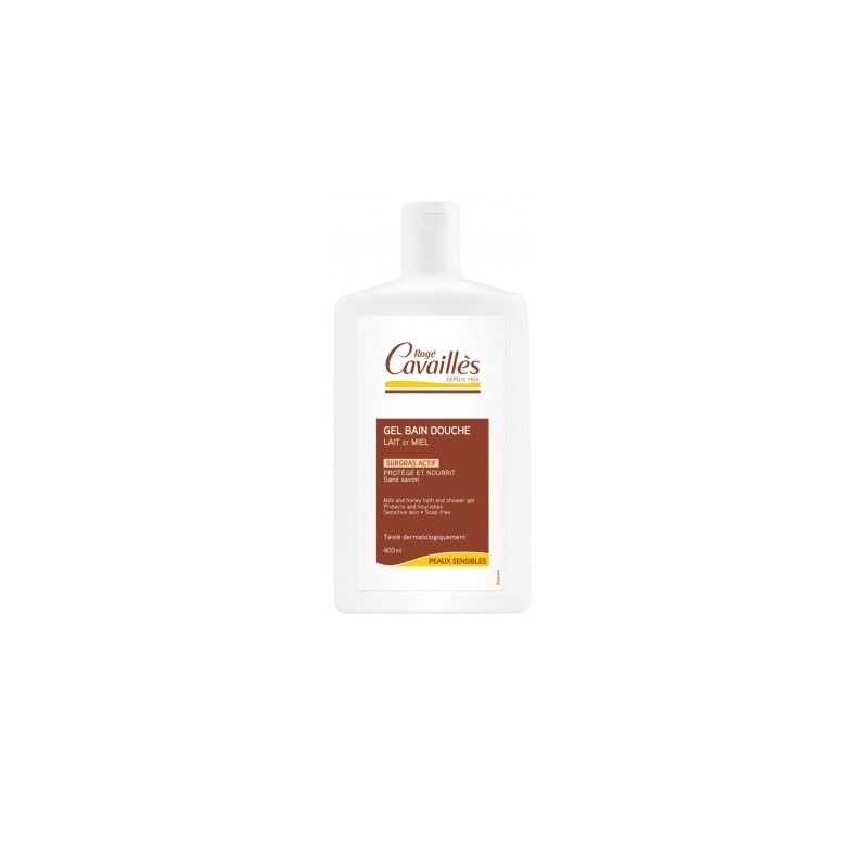 Rogé Cavaillès Gel Surgras Bain et Douche Lait et Miel 400ml