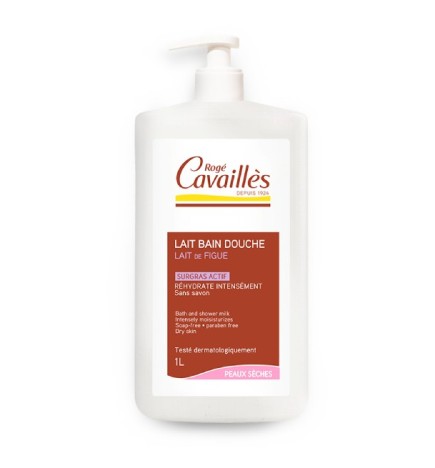 Rogé Cavaillés Lait bain douche Hydratant – Lait de figue 1L