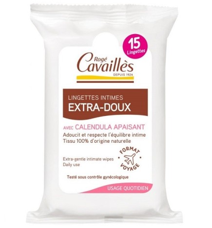 Rogé Cavailles Lingettes Extra Doux 15unités