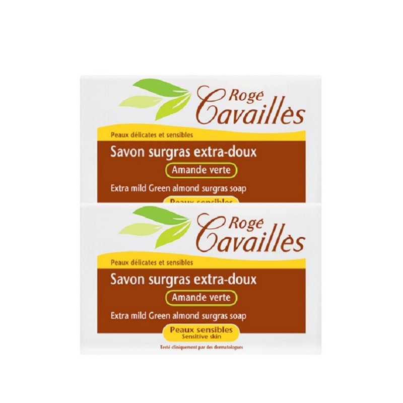 Roge Cavailles Rogé Cavaillès Savon surgras extra doux amande verte – 3+1*250g pack