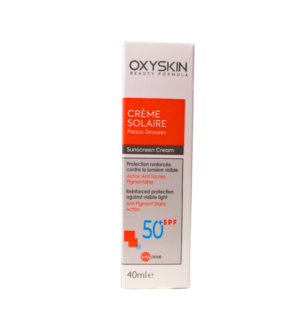Oxyskin Ecran Solaire Peaux Grasses spf50+ 40ml