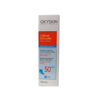 Oxyskin Ecran solaire Peaux Seches spf50+ 40ml
