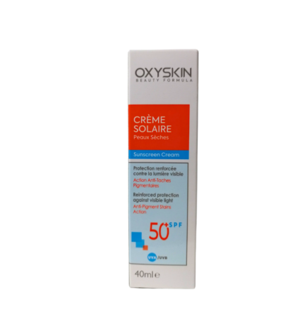 Oxyskin Ecran solaire Peaux Seches spf50+ 40ml