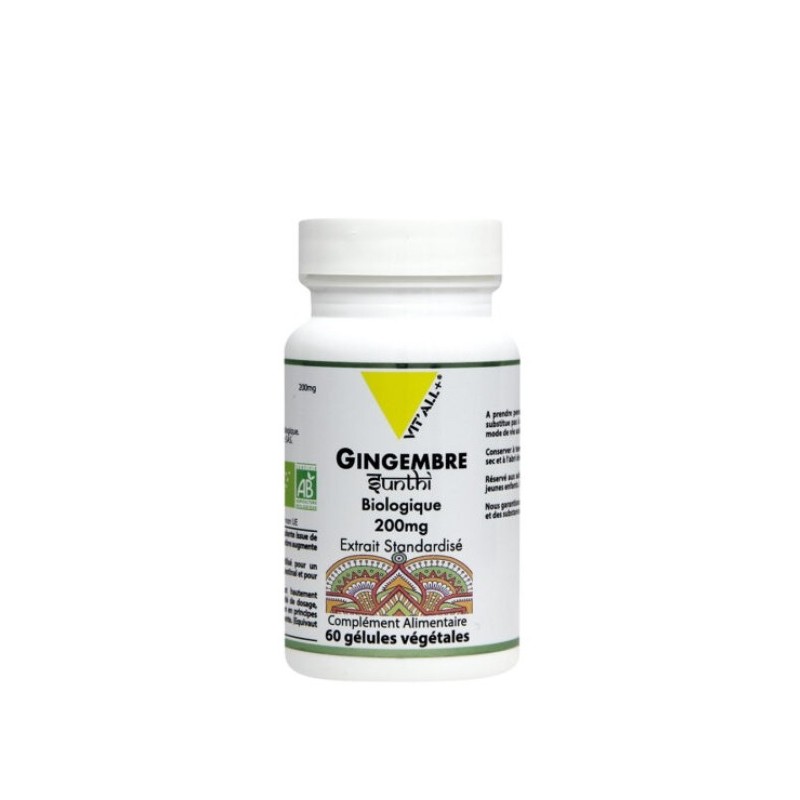 VITALL PLUS GINGEMBRE 200MG 60 GELULES