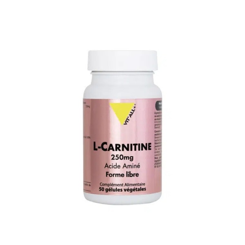 VITALL PLUS L CARNITINE 250MG 50 GELULES