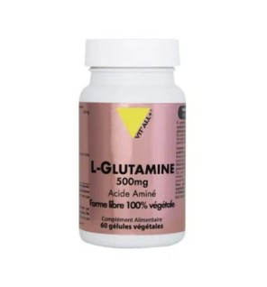 VITALL PLUS L-GLUTAMINE 500MG 60 GELULES