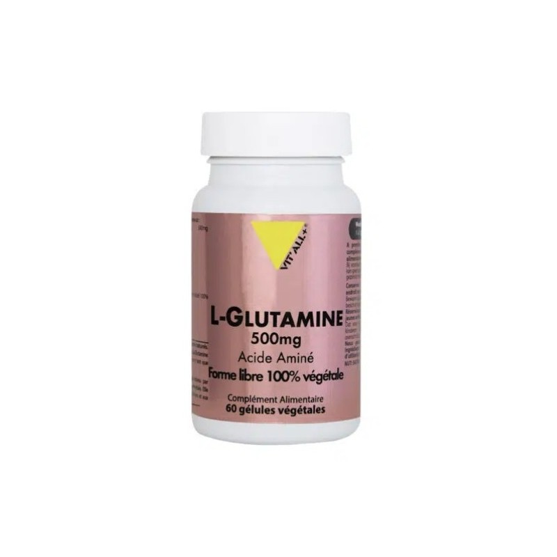 VITALL PLUS L-GLUTAMINE 500MG 60 GELULES