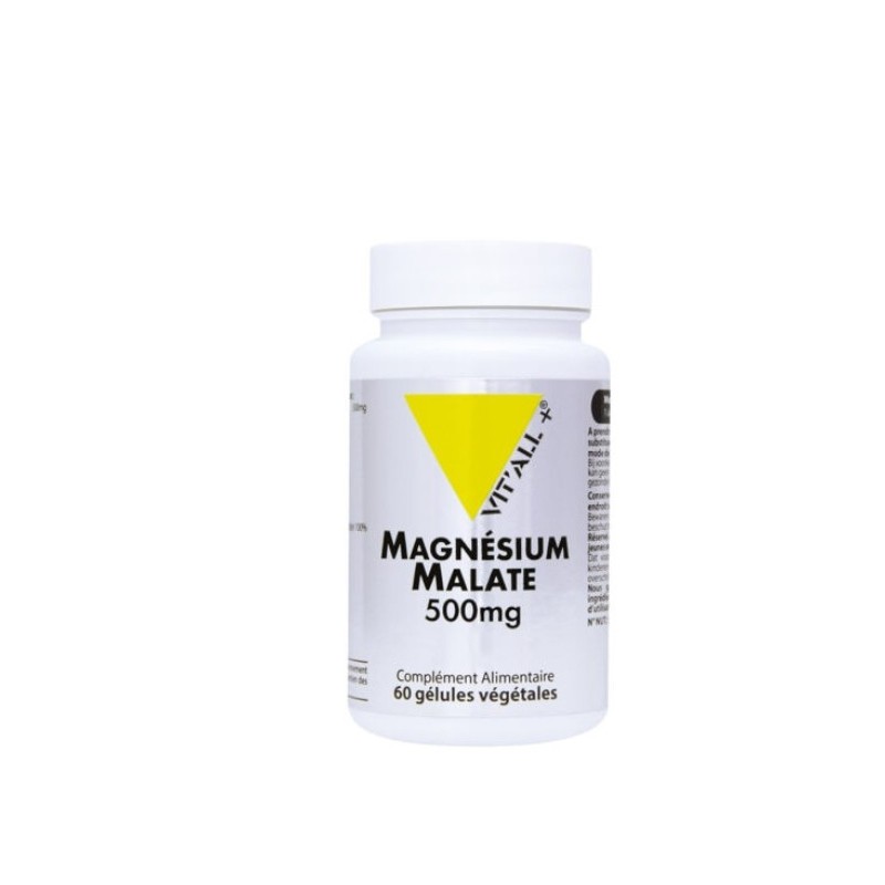 VITALL PLUS MAGNESIUM MALATE 500MG 60 GELULES