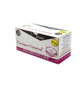 Pharmaflore Tisane N°10 Tonique General 20 Sachet