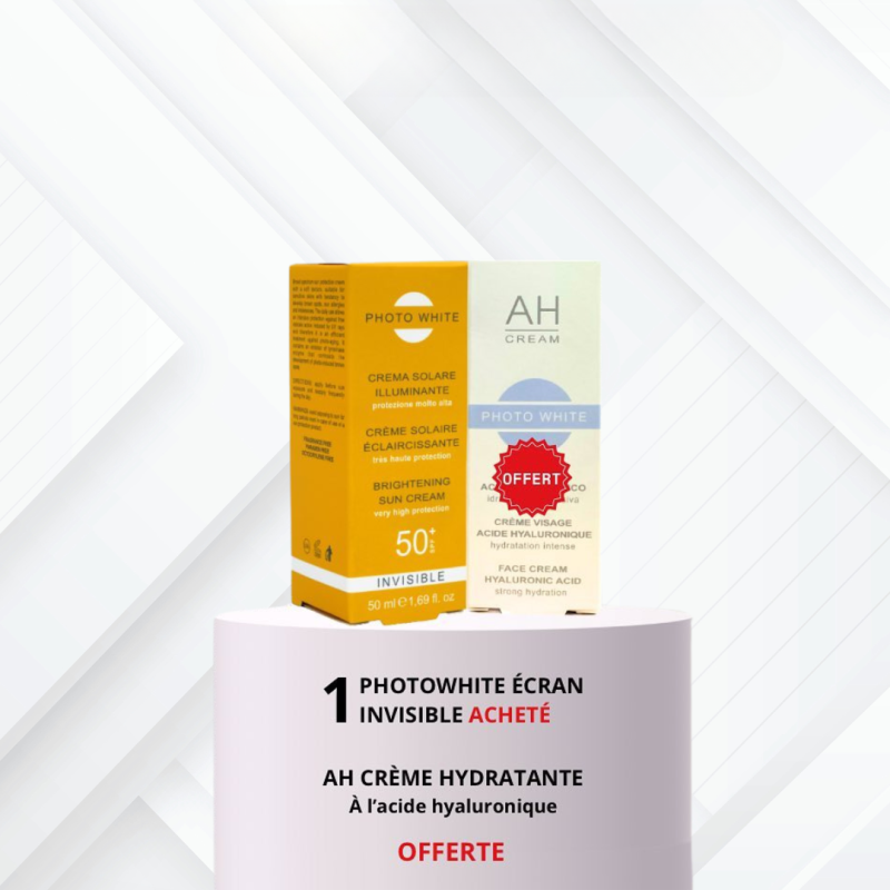 Photo White Ecran Invisible Spf 50+  égal  AH Cream 30ml Offert