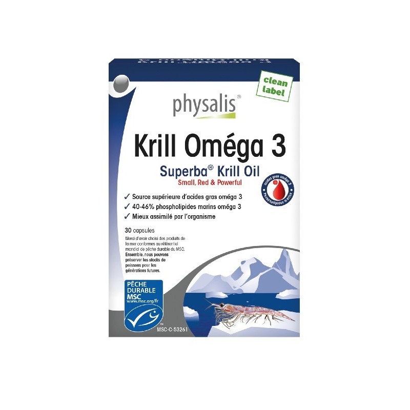 Physalis Krill Omega 3 30 Capsules